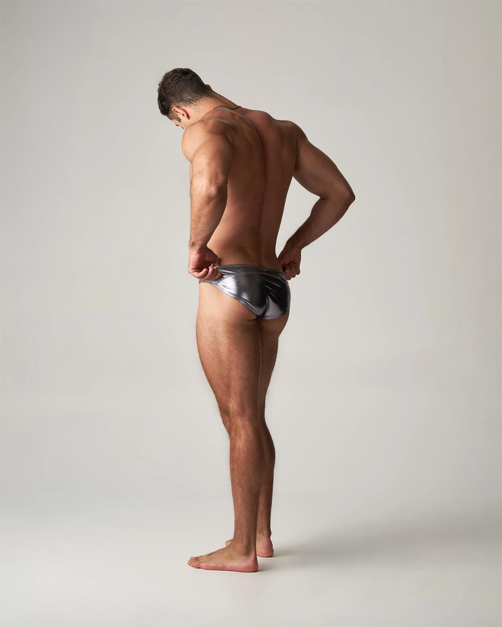 Chrome Bikini Brief - Mercury - Image 3