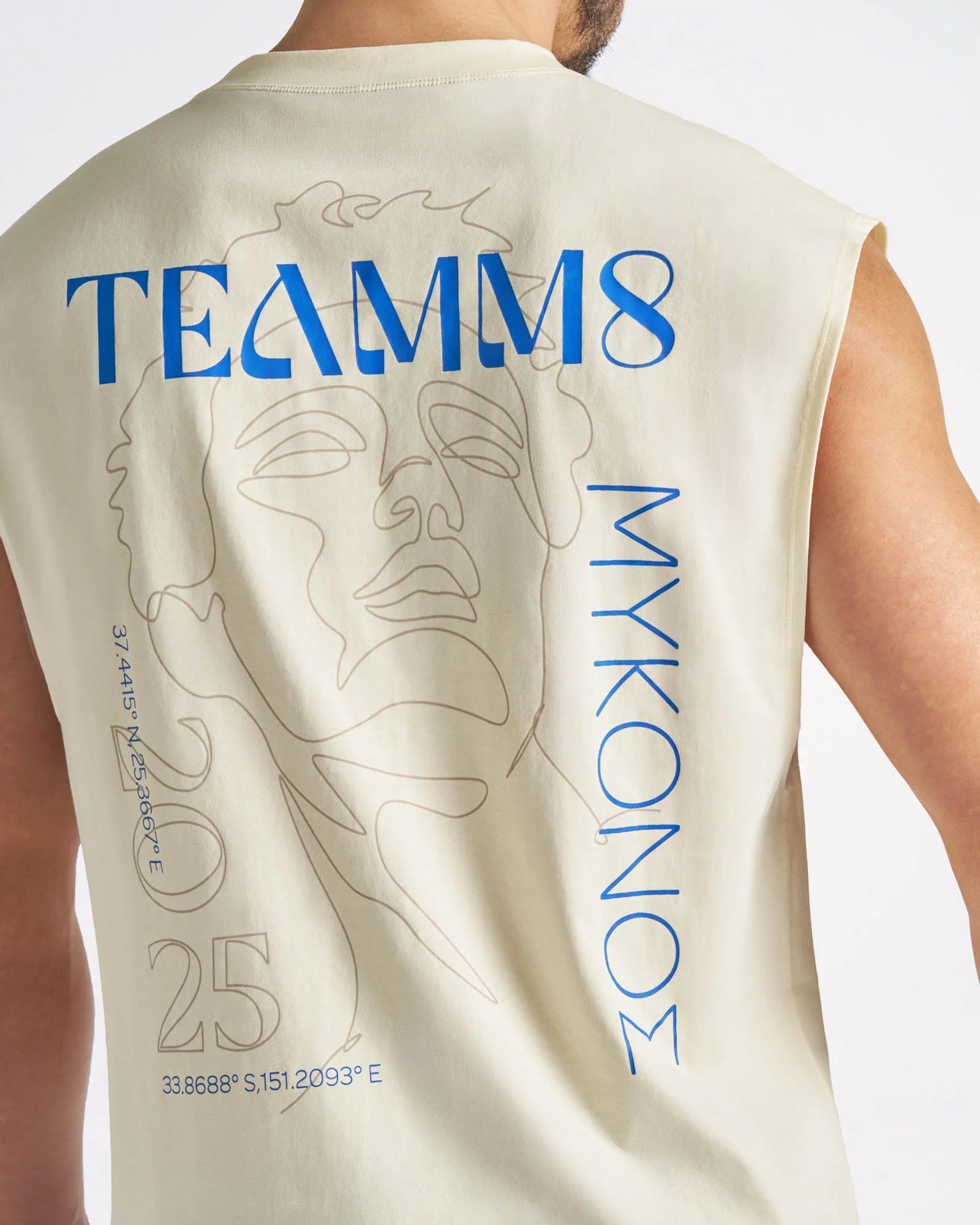Mykonos Box Muscle Tank - Shell - Image 5