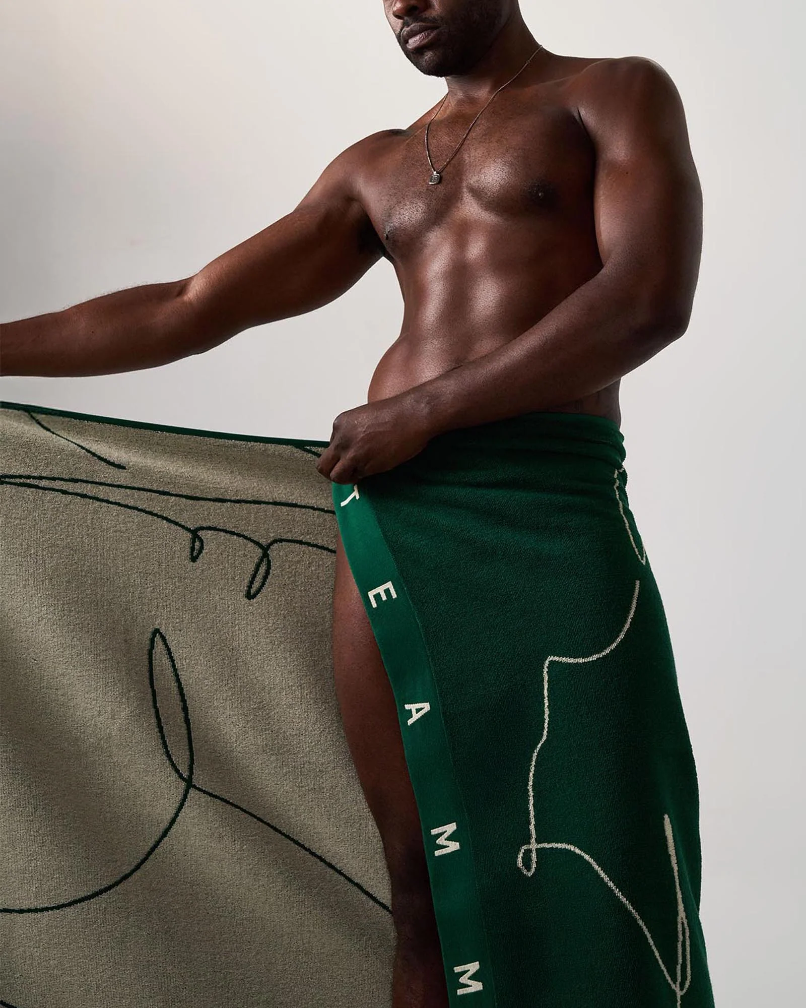 Physique Beach Towel - Emerald - Image 3