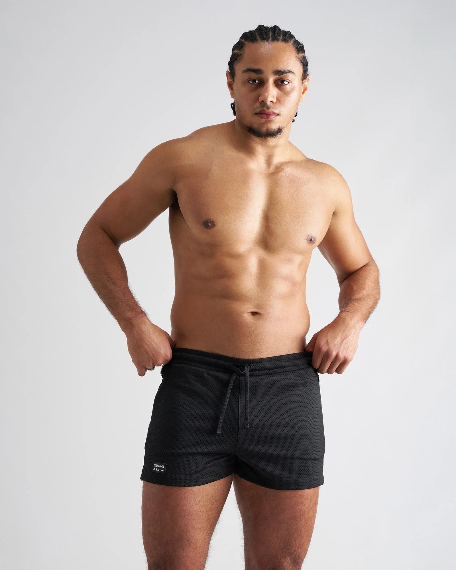 S.S.C. Fraternity Mesh 3" Short - Black - Image 3
