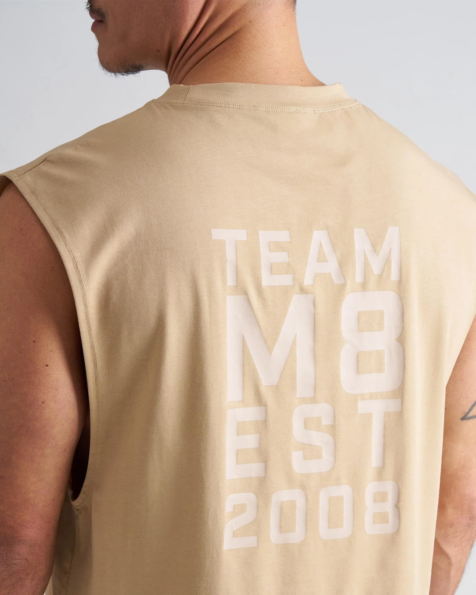 Strike Box Muscle Tank - Tan - Image 5